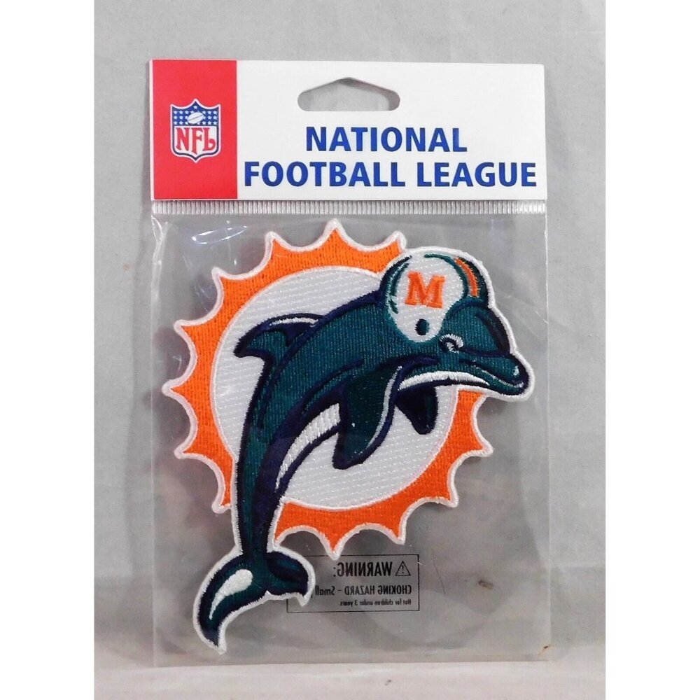 Miami Dolphins NFL Patch Scrapbook Stickers Embroidered Journal EK Success